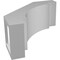 Ekena Millwork 3 1/2-in. W x 8-in. D x 8-in. H Merced Architectural Grade PVC Knee Brace BRCP035X08X08MRC - alternate 6